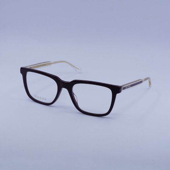 Gucci GG0560ON 007 Eyeglasses Burgundy 55mm Square Frame - Picture 6 of 13